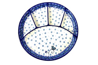 498 Bunzlau  Barbeque - Fondue- Gourmet bord 2008X 498 Fondue borden Ø 26 cm